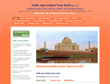 Tablet Screenshot of delhiagrajaipurtravel.com
